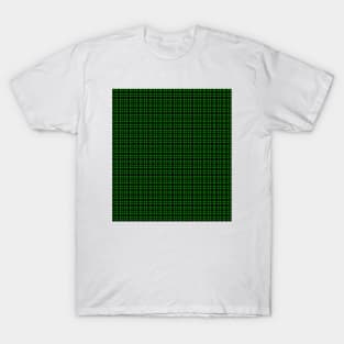 Green Retro Aztec Abstract Pattern Design T-Shirt